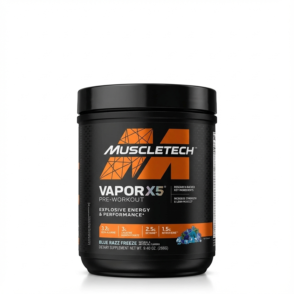 MuscleTech Vapor X5 Pre‑Workout – پری ورک اوت ویپور X5 ماسل‌تک (بلو رَز فریز)