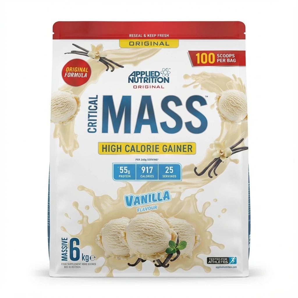 Applied Nutrition Critical Mass High Calorie Gainer (Vanilla) – گینر کریتیکال مس اپلاید نیوتریشن وانیلی